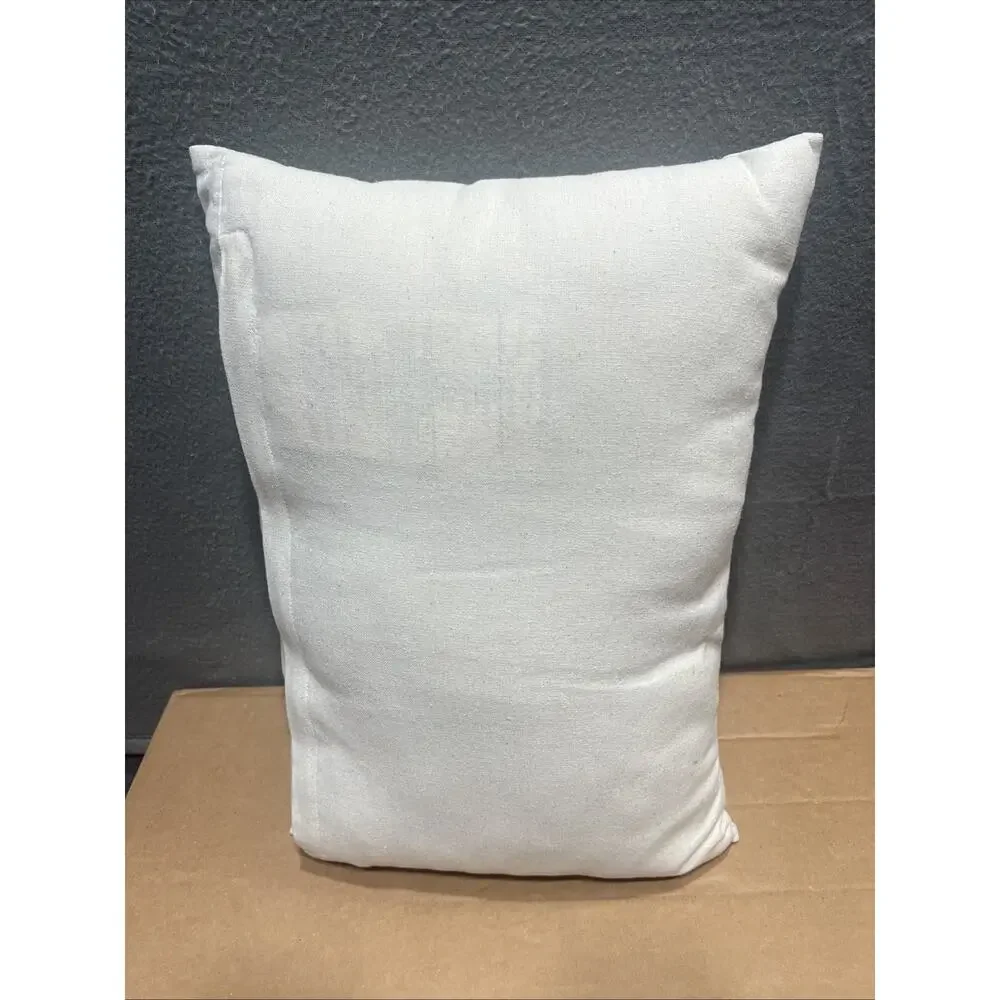 Pier 1 Nautical Beach Embroidery Fish Decorate Pillow 17x12”